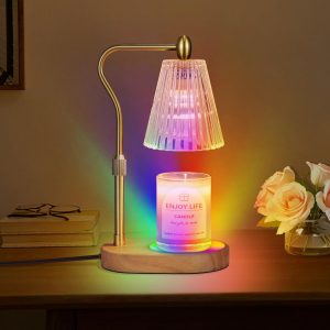 Candle Warmer Lamp with 8 Colors LED Changing